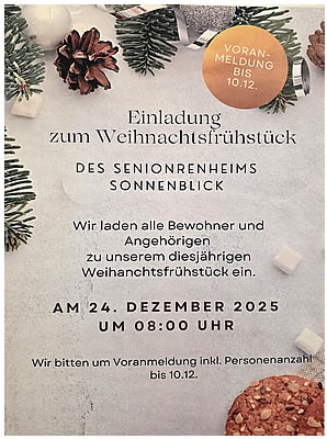 Weihnachtsfrühstück 2025